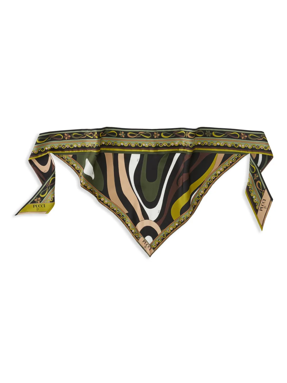 PUCCI Sjaal met print Groen