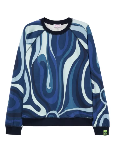 PUCCI Marmo-print fleece sweatshirt