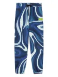 PUCCI Marmo-print track pants - Blue