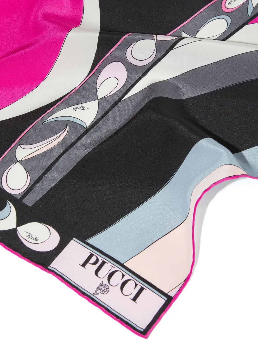 PUCCI Sjaal Pesci-print - Zwart