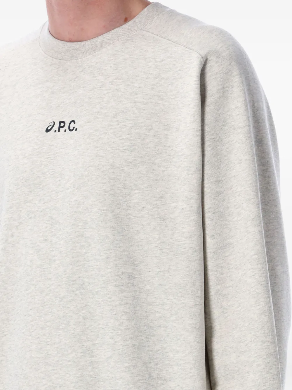 A.P.C. Sweater met logo Grijs