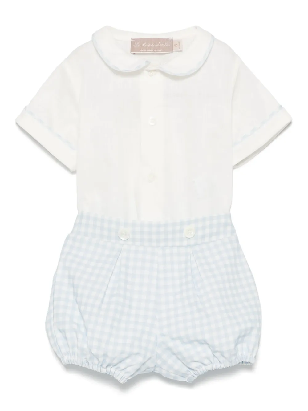 La Stupenderia gingham-check shorts set | White | Image 1