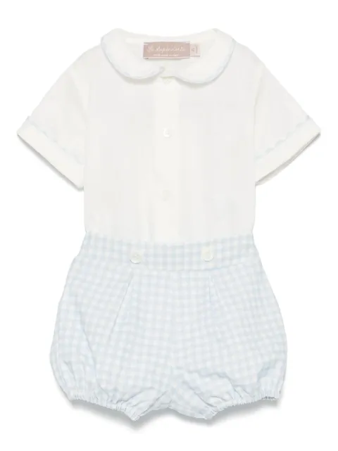 La Stupenderia set de shorts con motivo de cuadros gingham