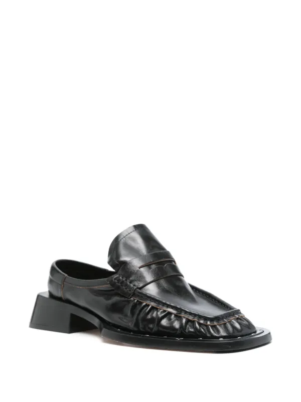 【関税込み】Miista ブラック Isla ローファー Miista 30mm Isla Loafers | Black | FARFETCH