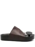 Uma Wang leather sandals - Brown
