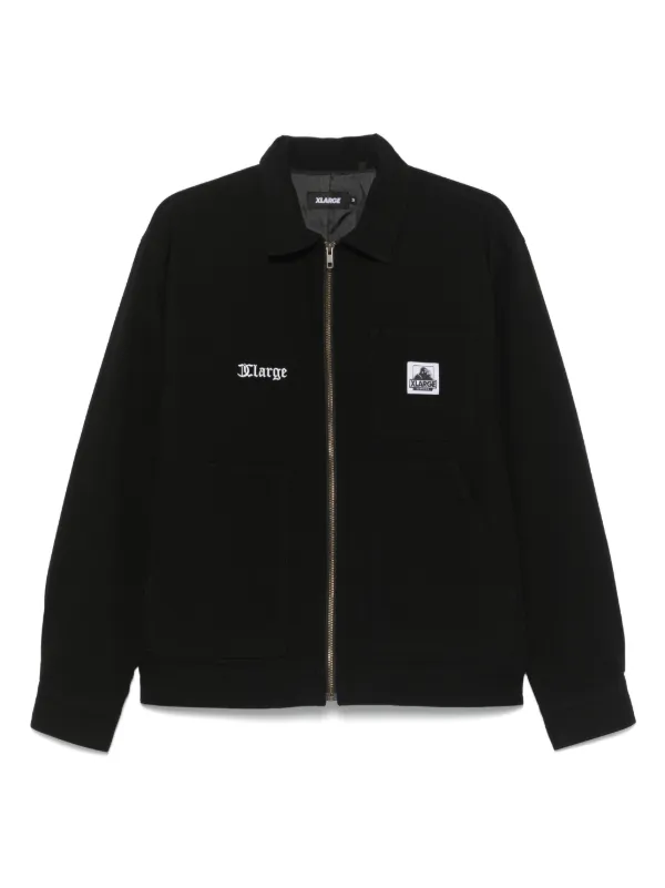 XLarge ロゴパッチ オーバーシャツ | ブラック | FARFETCH JP