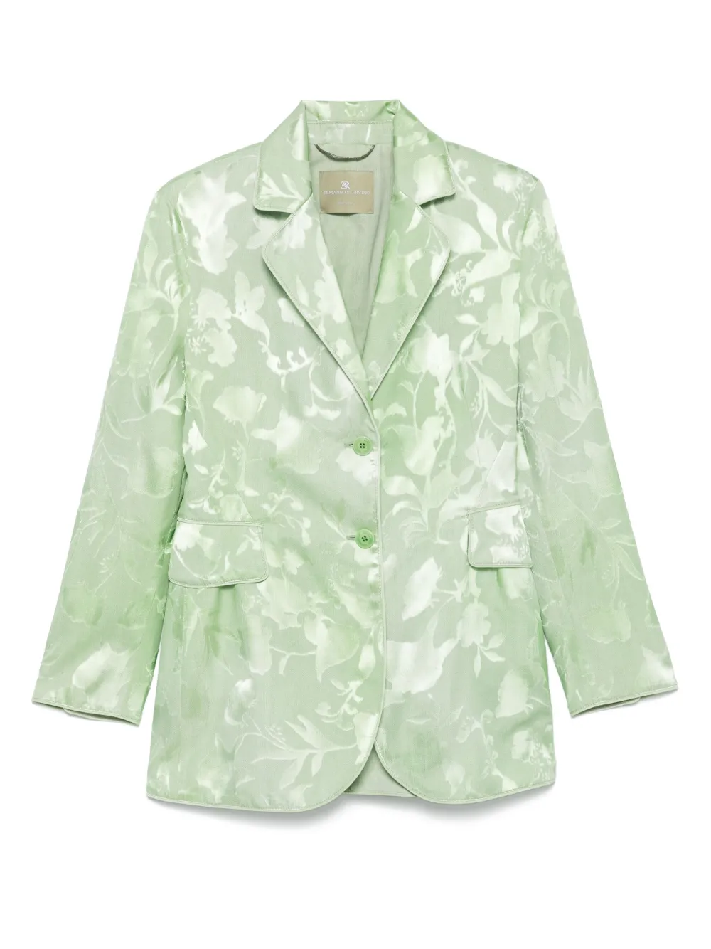 Ermanno Scervino Blazer met bloemenjacquard Groen
