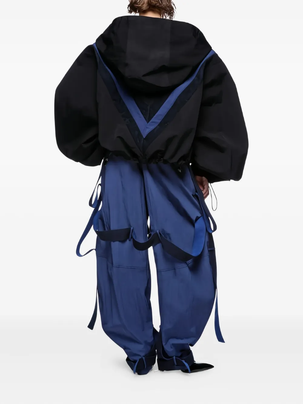 The Attico High waist broek Blauw