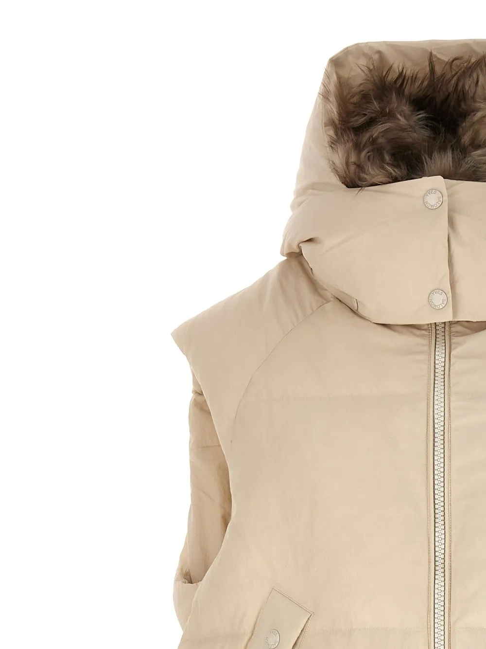 Shop Yves Salomon Quilted Gilet