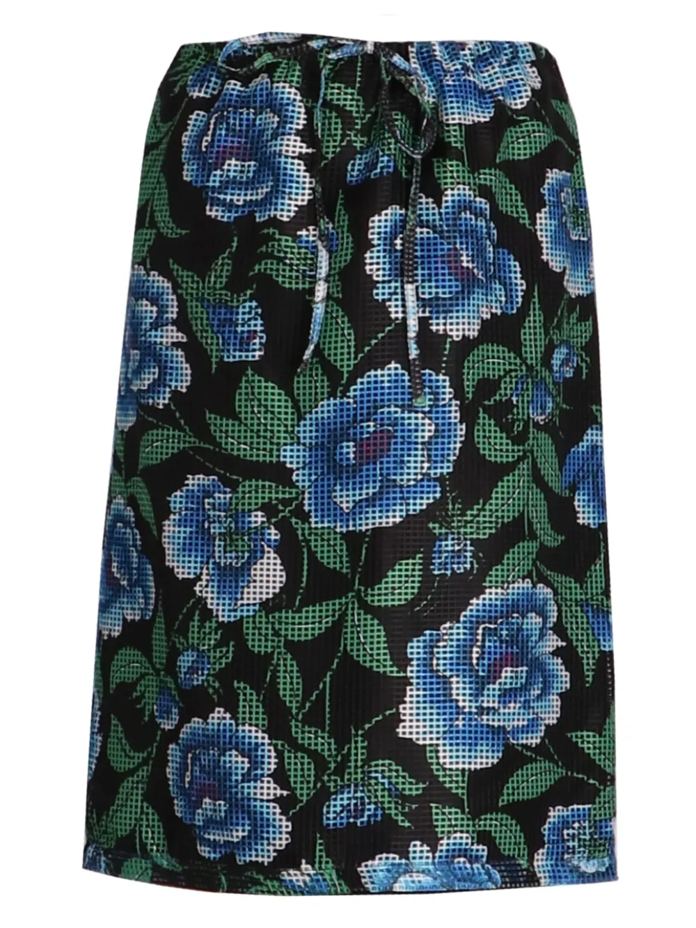 Kenzo Midi-rok met pioenrozenprint Zwart