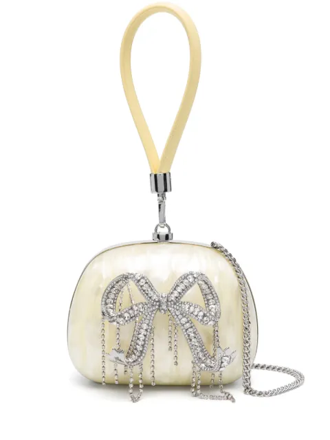 Self-Portrait Kids Clutch mit Logo-Applikation