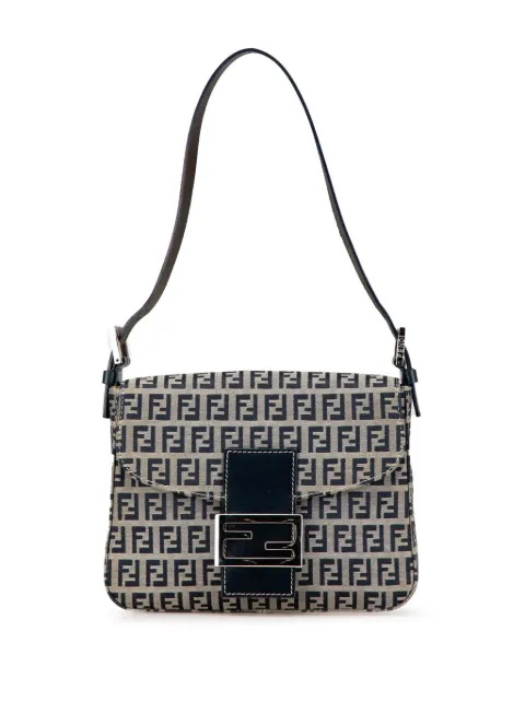 Fendi Pre-Owned 2000-2010 Zucchino Canvas Flap shoulder bag