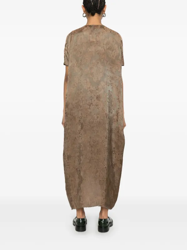 Uma Wang Addy Maxi Dress | Brown | FARFETCH