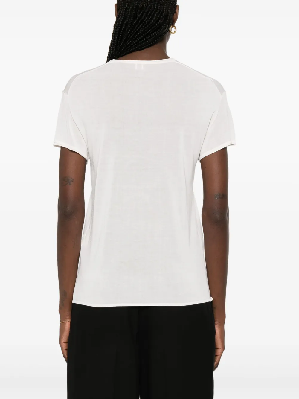 TOTEME Zijden T-shirt Wit
