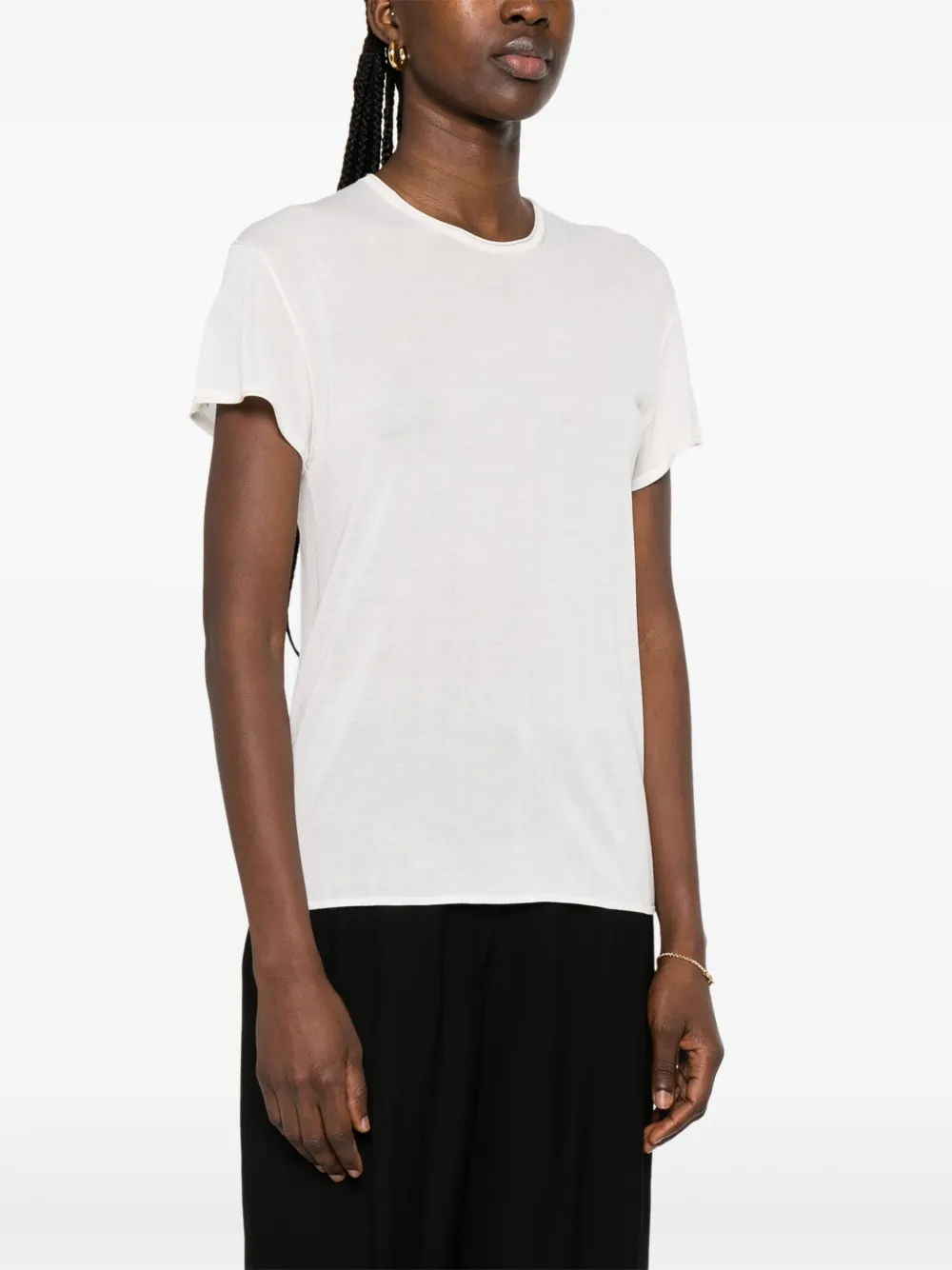 TOTEME Zijden T-shirt Wit
