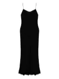 TOTEME satin slip maxi dress - Black