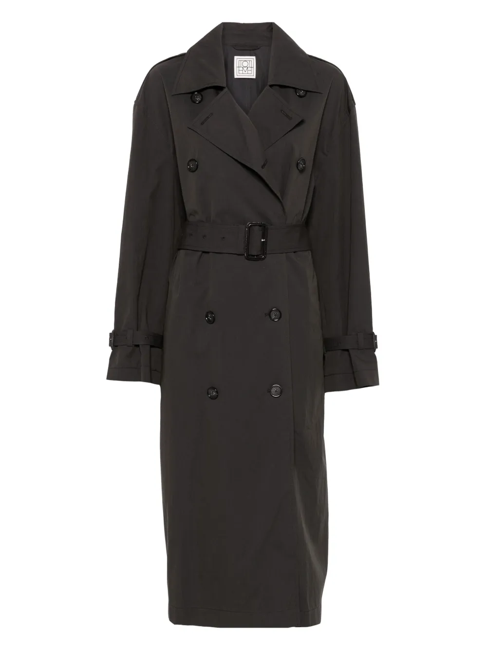 TOTEME crisp summer trench coat | Black | Image 1