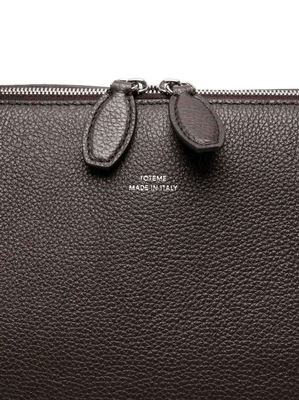 TOTEME Shopper van bewerkt leer Bruin