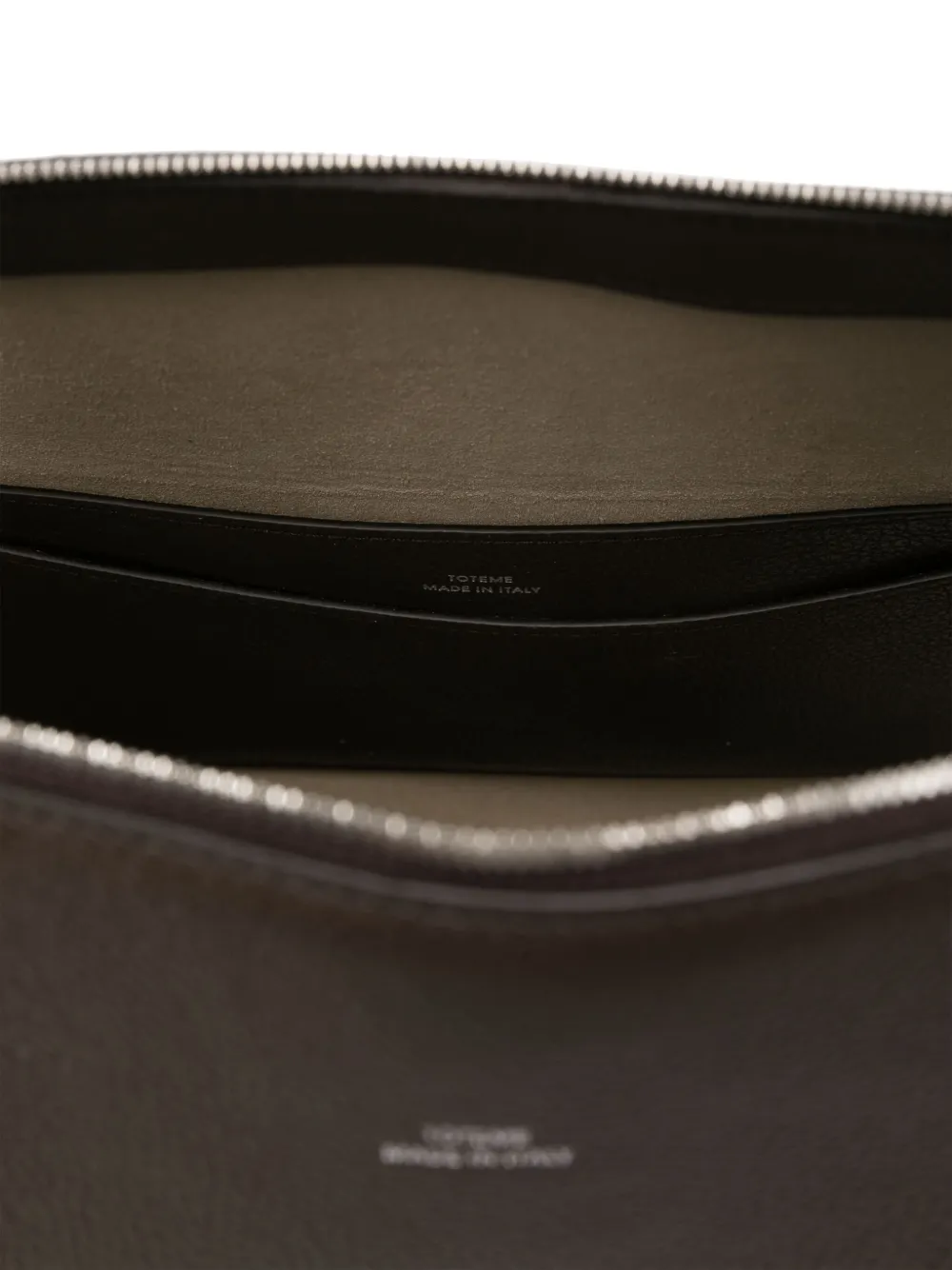 TOTEME Shopper van bewerkt leer Bruin