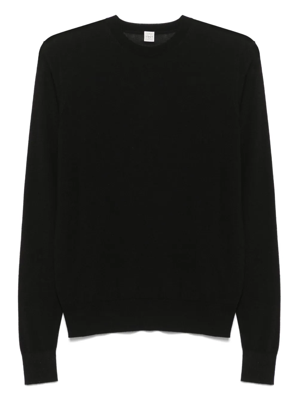TOTEME top con cuello redondo | negro | Image 1