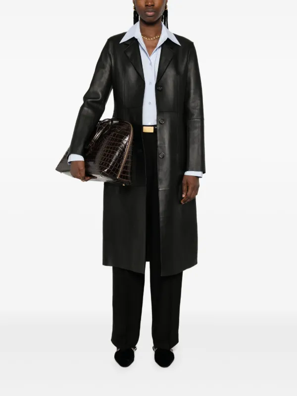 TOTEME leather coat 32