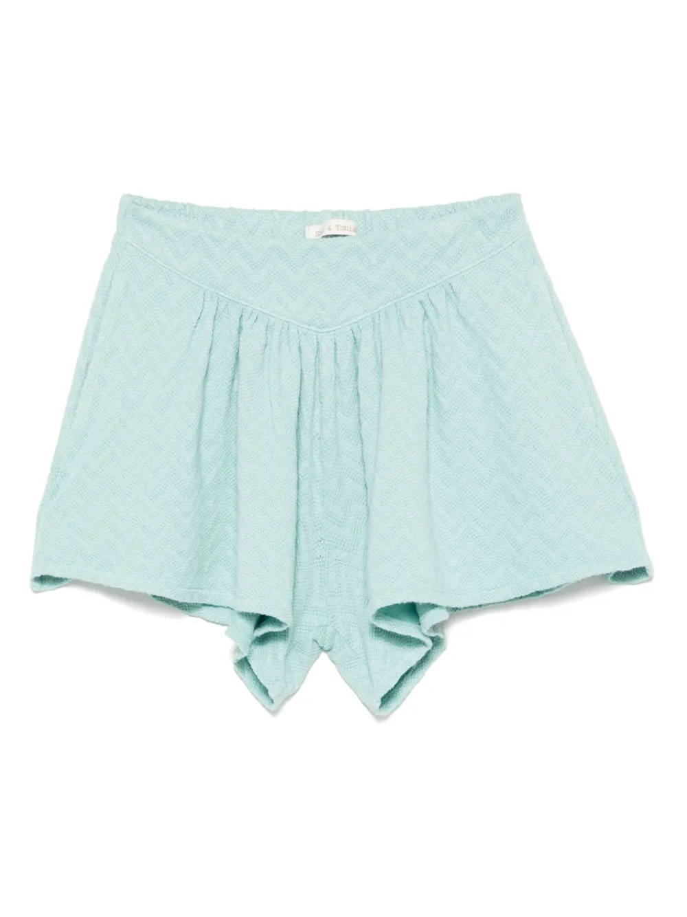 Zhoe & Tobiah chevron-pattern shorts | Blue | Image 1