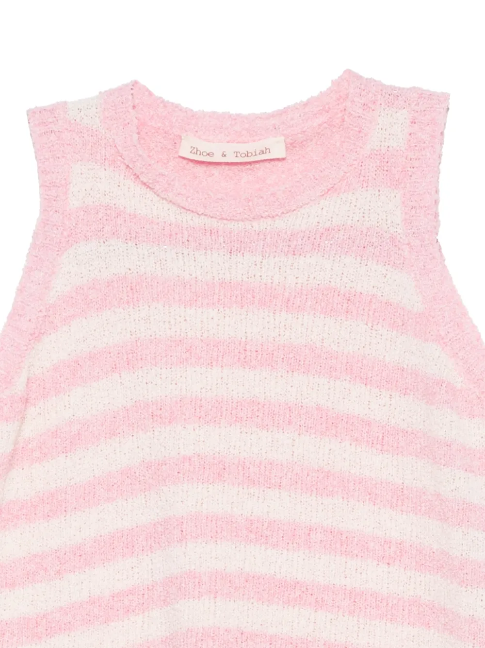 Shop Zhoe & Tobiah Striped Vest In Pink