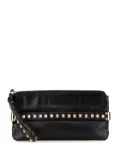 Valentino Garavani Pre-Owned 2000-2017 Leather Rockstud Wristlet clutch bag - Black