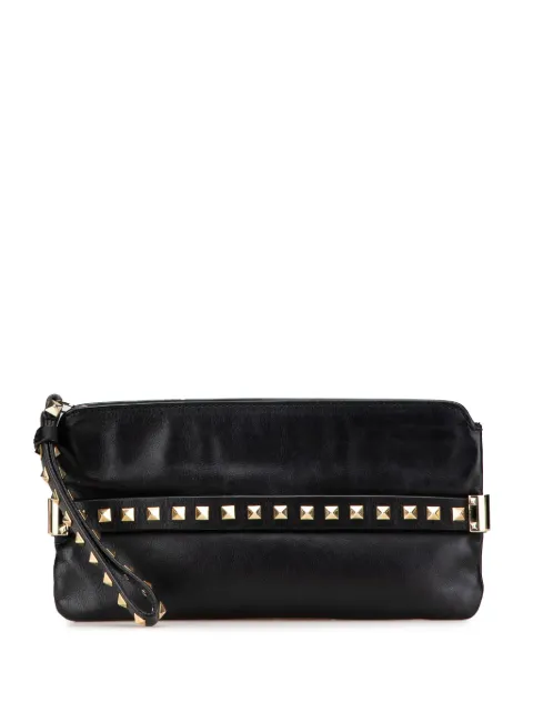 Valentino Garavani Pre-Owned 2000-2017 Leather Rockstud Wristlet clutch bag
