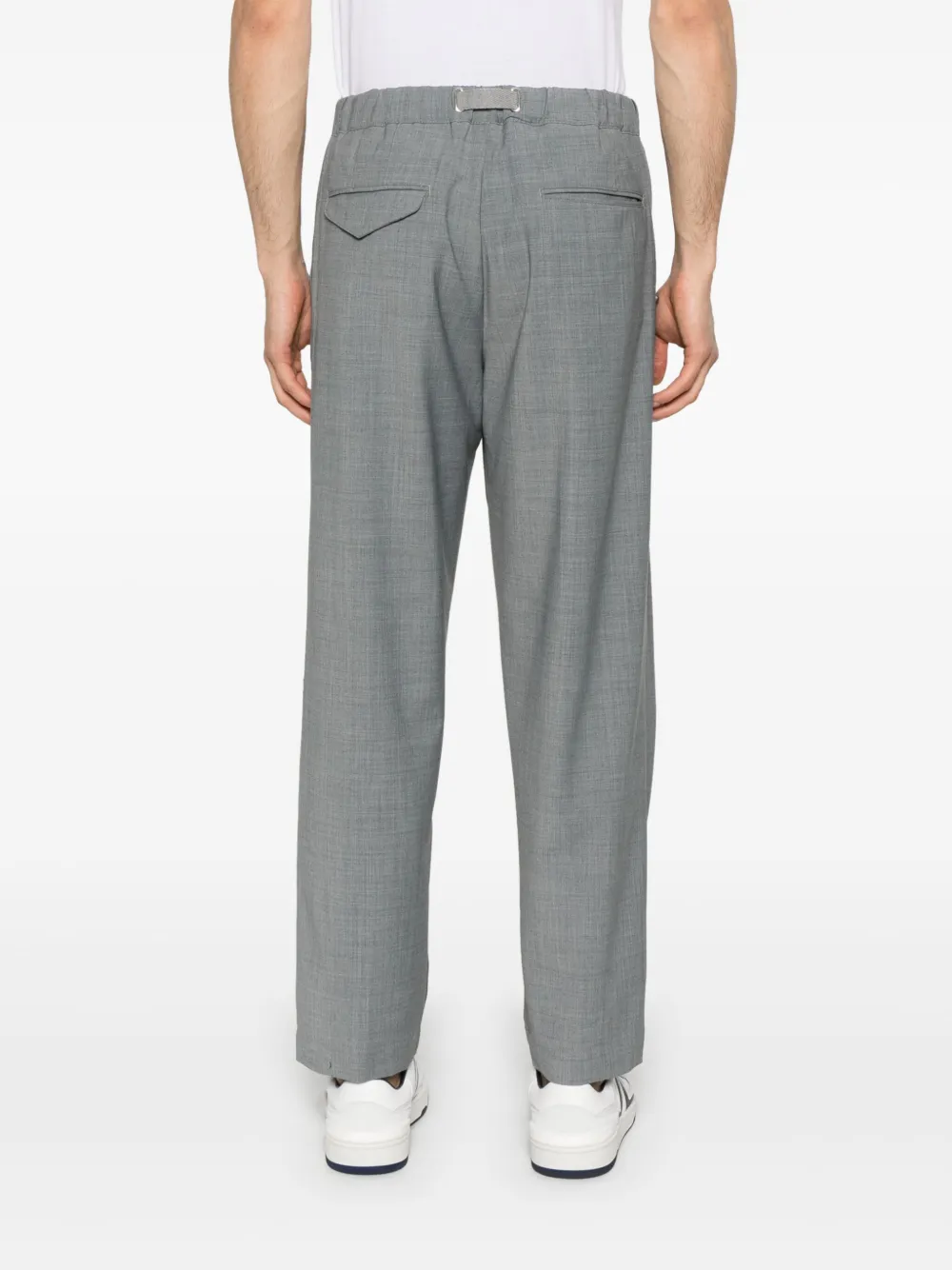 White Sand Broek met geplooid detail Grijs