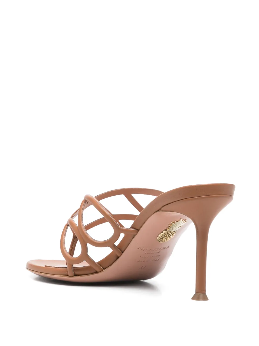 Aquazzura 75mm Infinito sandals Brown