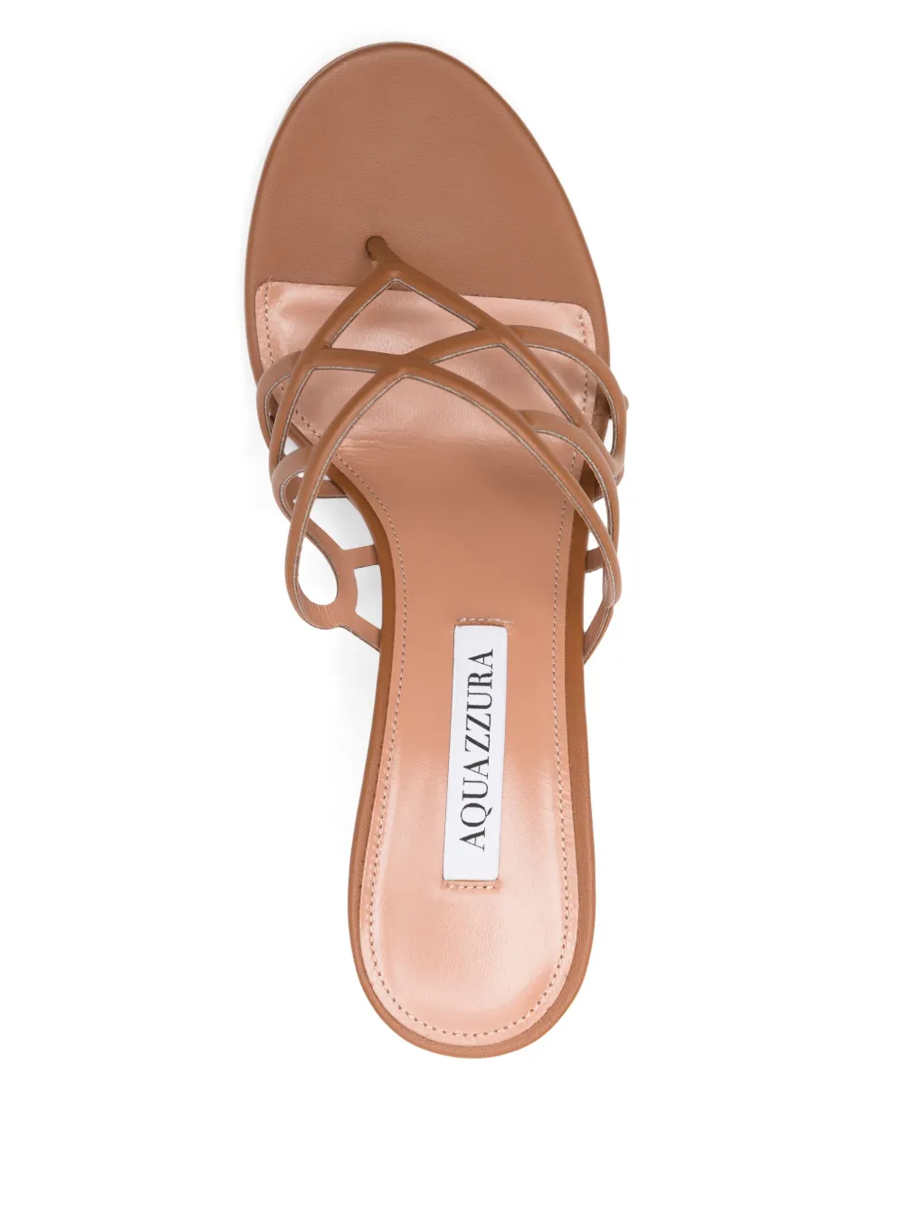 Aquazzura 75mm Infinito sandals Brown