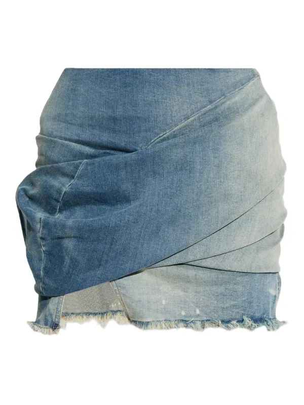 Rick Owens DRKSHDW 25SS Low Twist デニム スカート Rick Owens DRKSHDW Low Twist ミニスカート | ブルー | FARFETCH JP