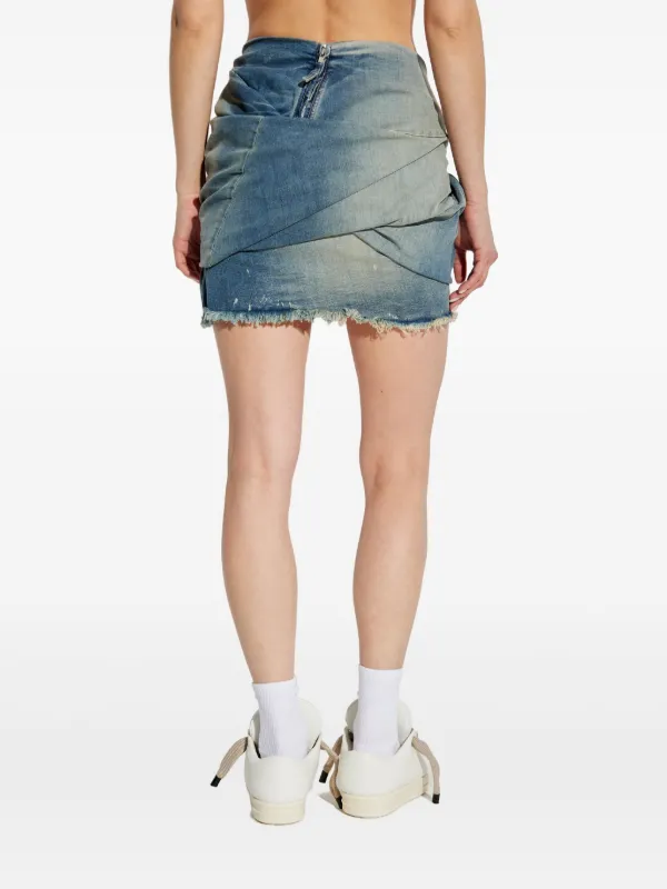 Rick Owens DRKSHDW Low Twist ミニスカート | ブルー | FARFETCH JP