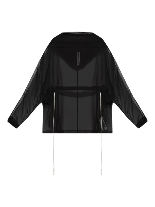 Hoodie en soie à effet de transparence - Rick Owens - Modalova
