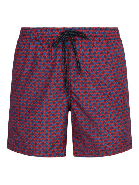 Drumohr shorts de playa con motivo en jacquard