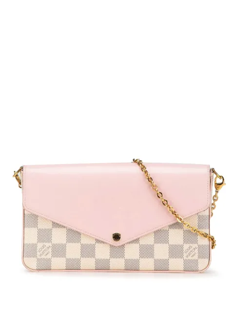Louis Vuitton Pre-Owned bolsa crossbody de piel de becerro Damier Azur Pochette Felicie 2019