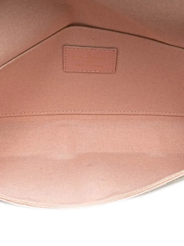 Louis Vuitton Pre-Owned 2019 Damier Azur Calfskin Pochette Felicie  Crossbody Bag Pink FARFETCH MY