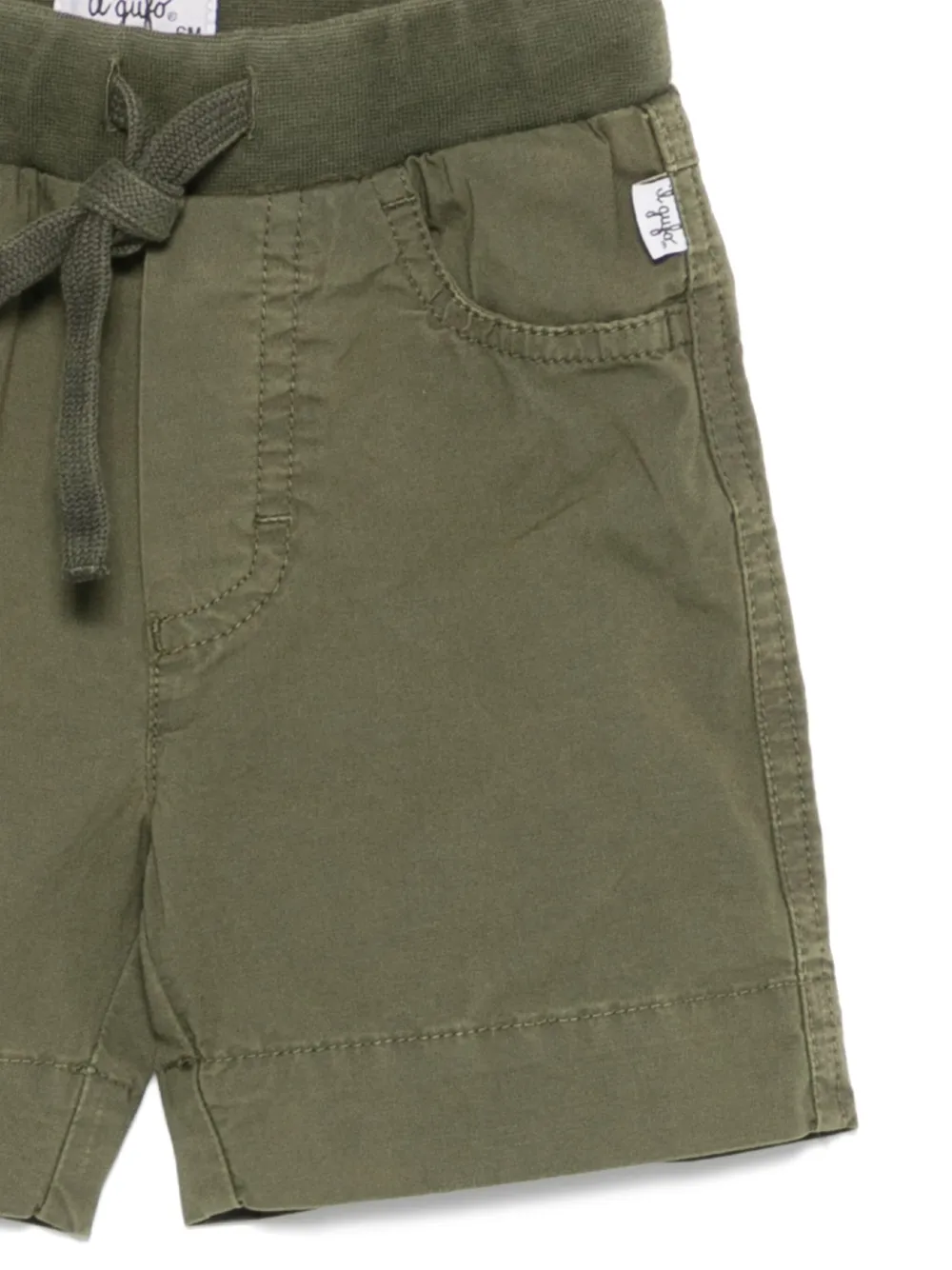 Il Gufo Shorts van stretch-katoen Groen