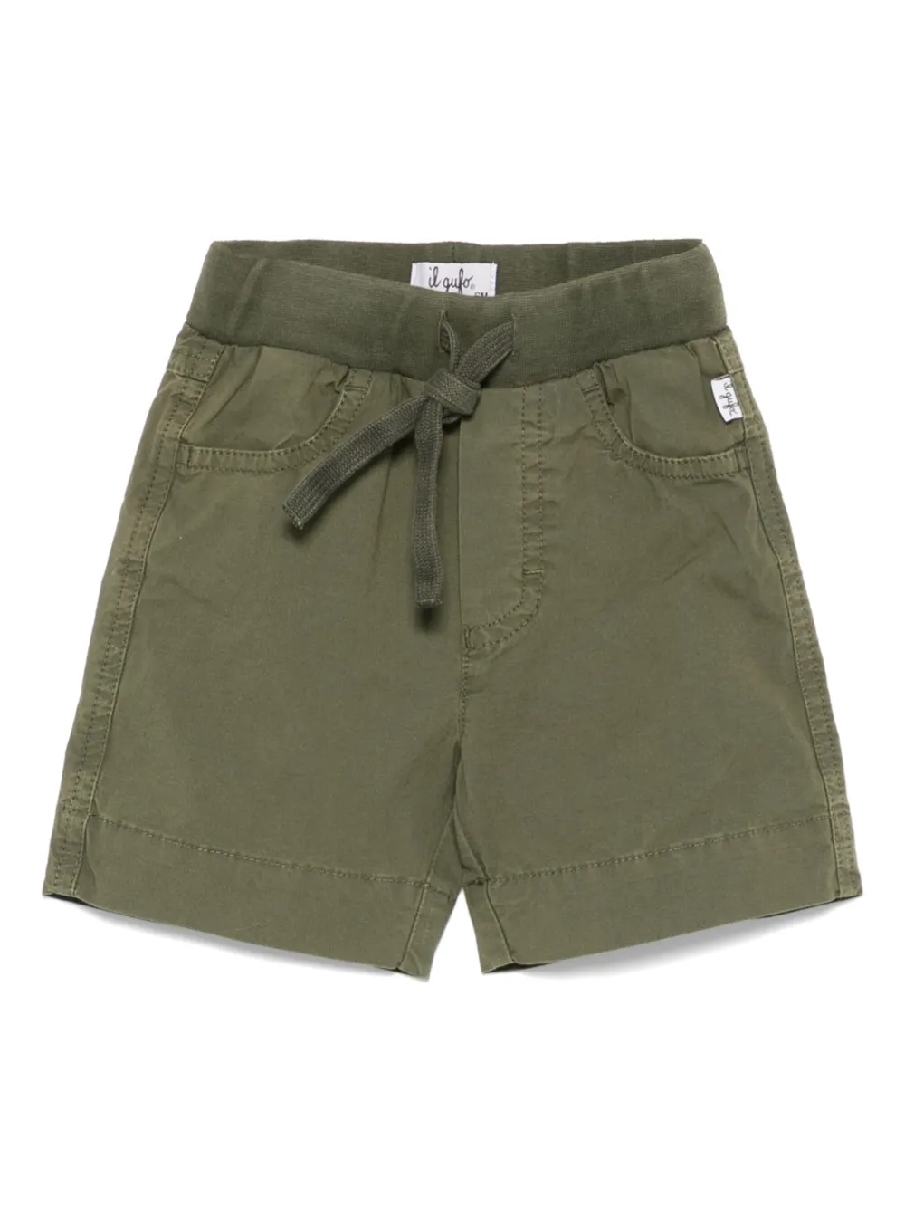 Il Gufo Shorts van stretch-katoen Groen