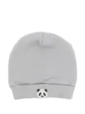 Donsje panda-embroidery beanie - Grey