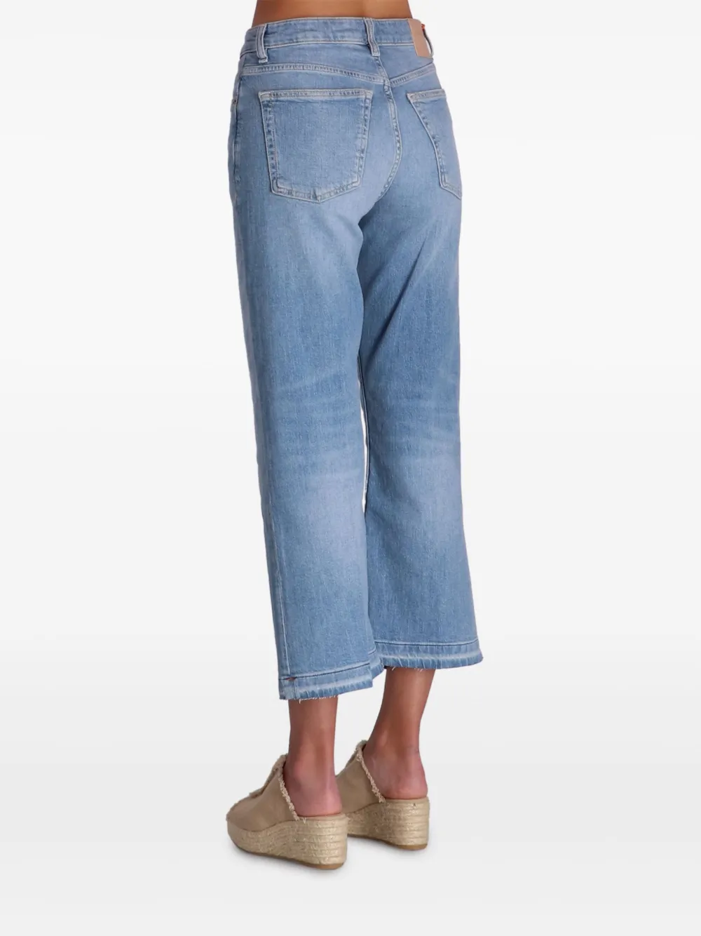 BOSS Cropped jeans Blauw