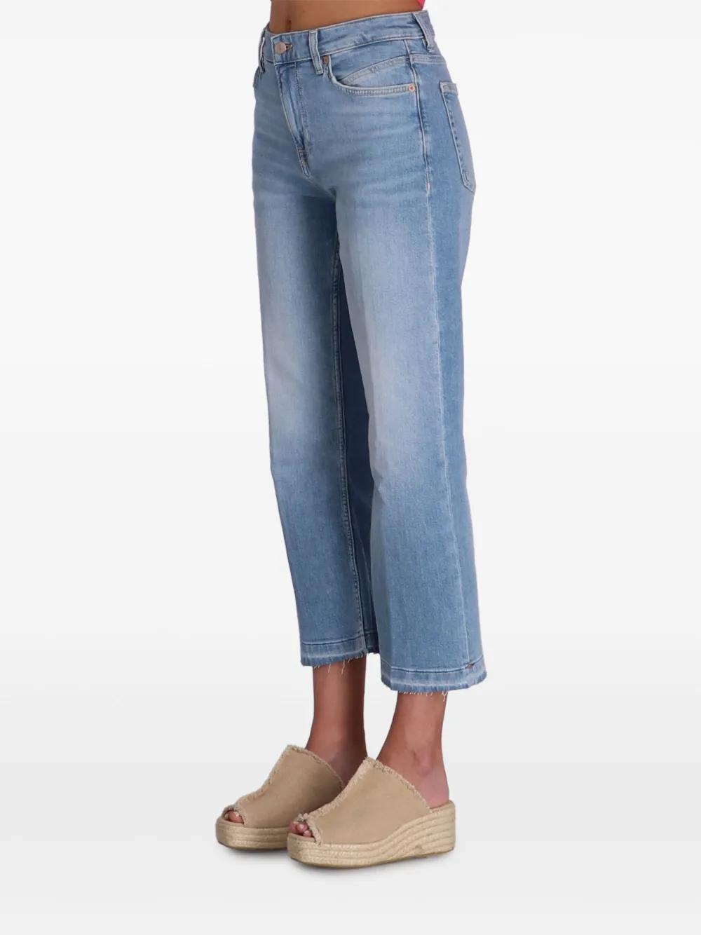 BOSS Cropped jeans Blauw