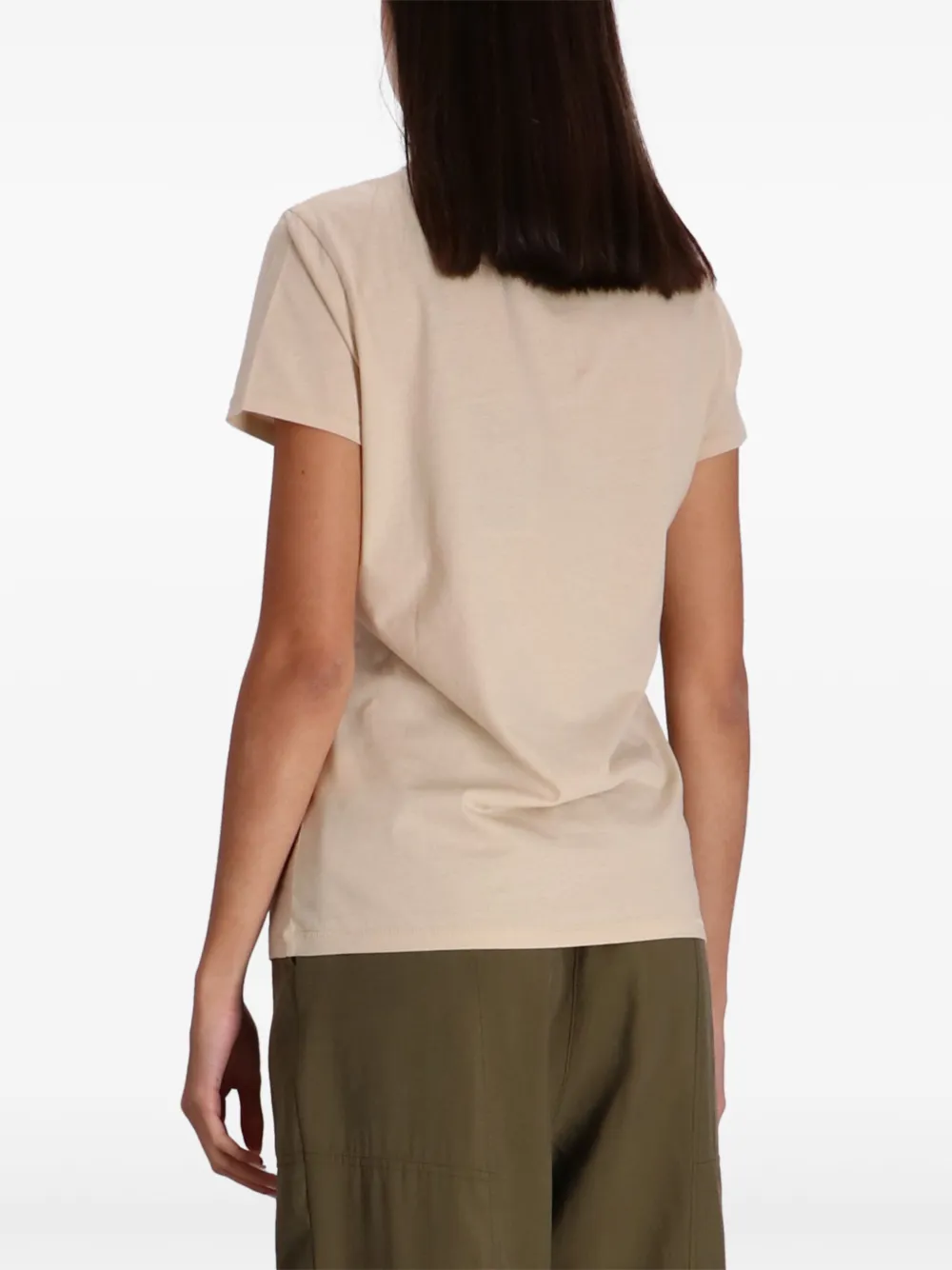 BOSS T-shirt verfraaid met logo Beige