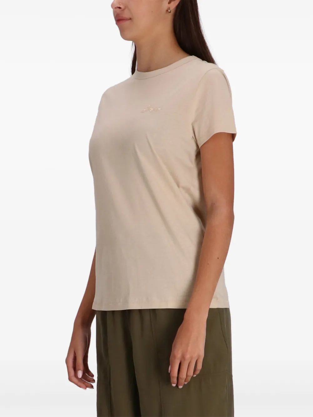 BOSS T-shirt verfraaid met logo Beige