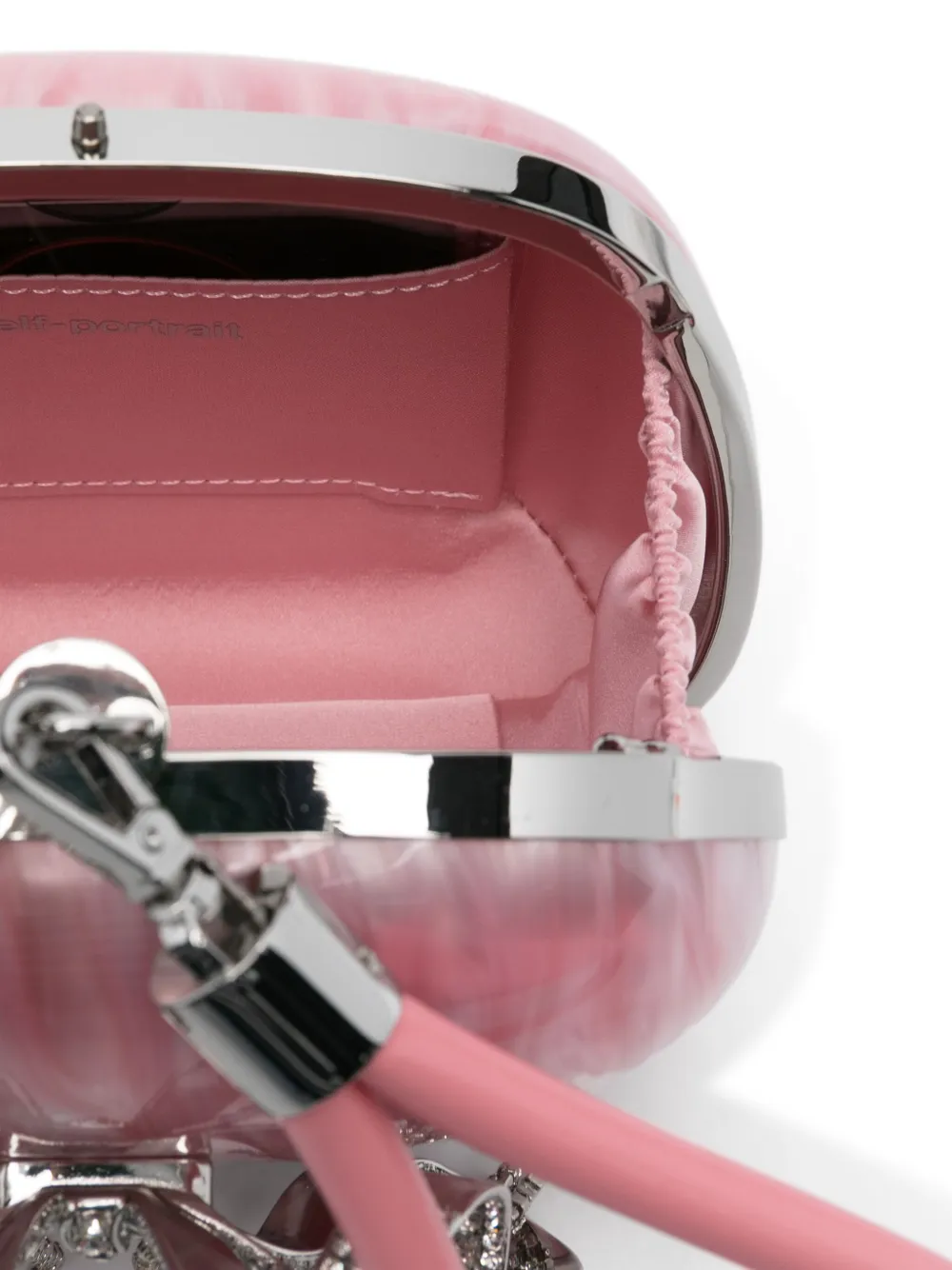 Self-Portrait Kids Clutch met strik-applicatie Roze