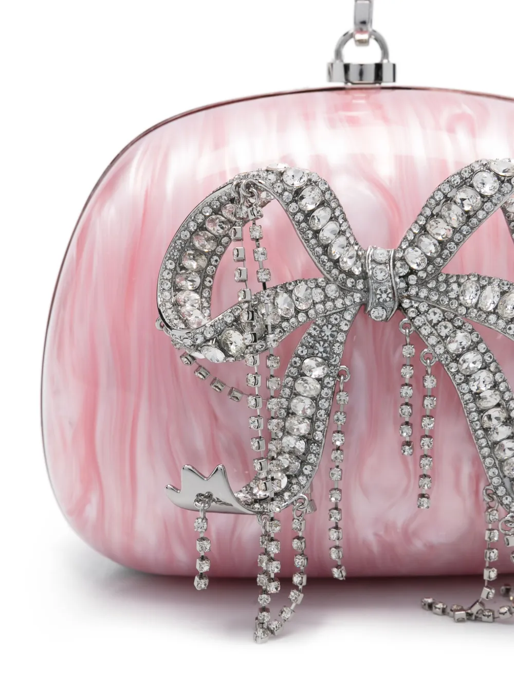 Self-Portrait Kids Clutch met strik-applicatie Roze