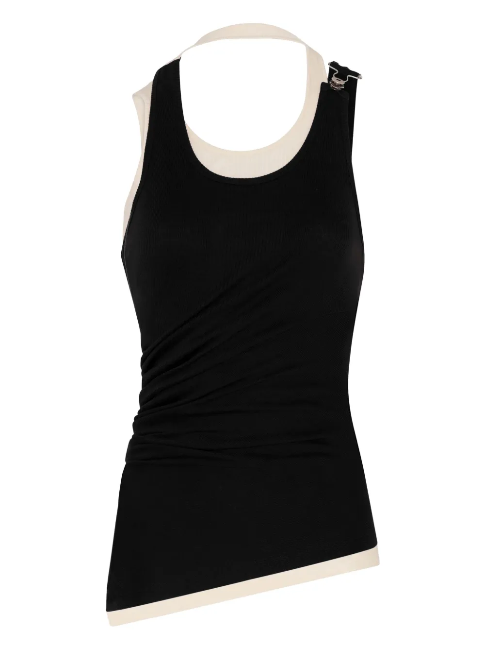 layered cotton tank top