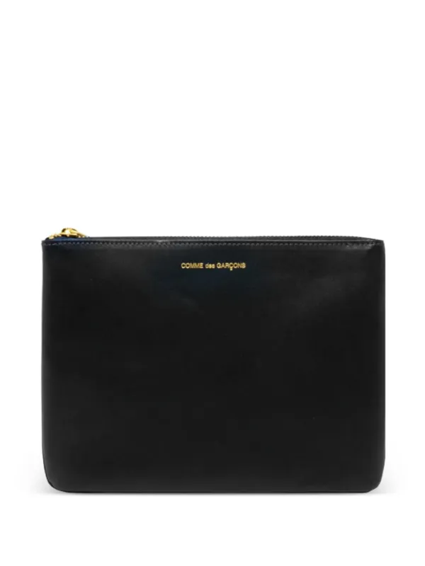 Comme des Garçons Leather Purse in Black