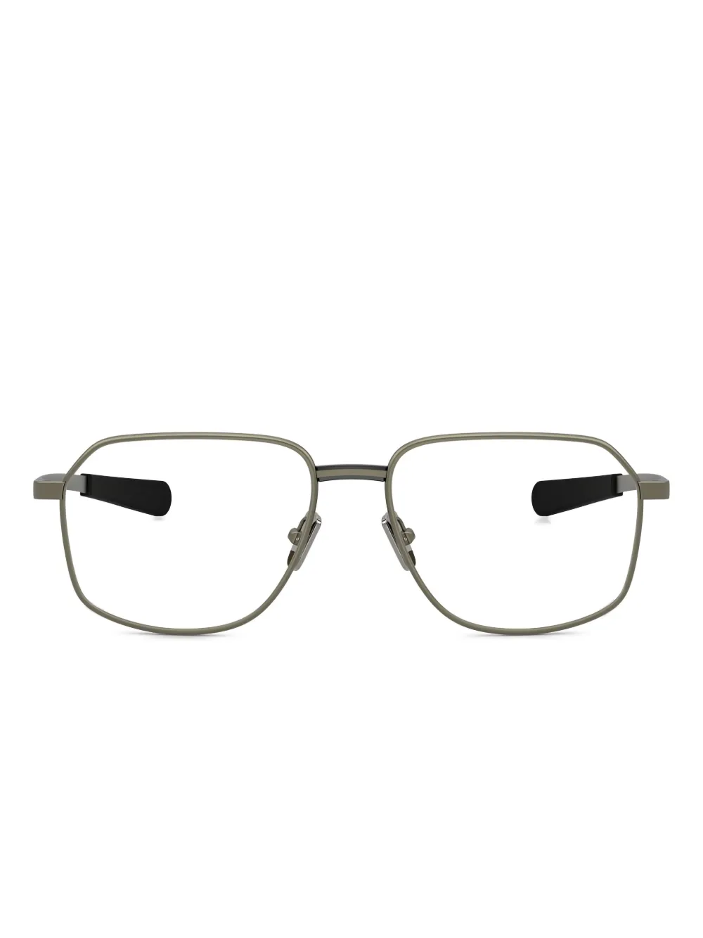 Moncler Eyewear geometric-frame glasses 1002 MATTE ANTHRACITE